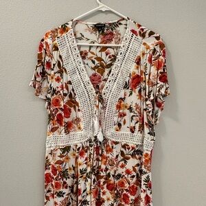 Torrid Floral Boho Shirt